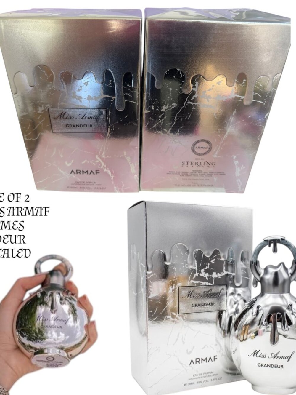 BUNDLE OF 2 FULL SIZE DUBAI PARFUM GRANDEUR NIB SEALED